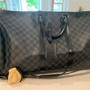 LOUIS VUITTON Keepall 45 Damier Graphite